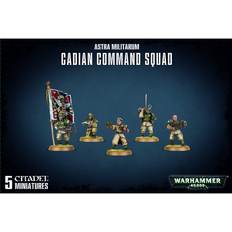 Warhammer 40k Astra Militarum cadian command squad
