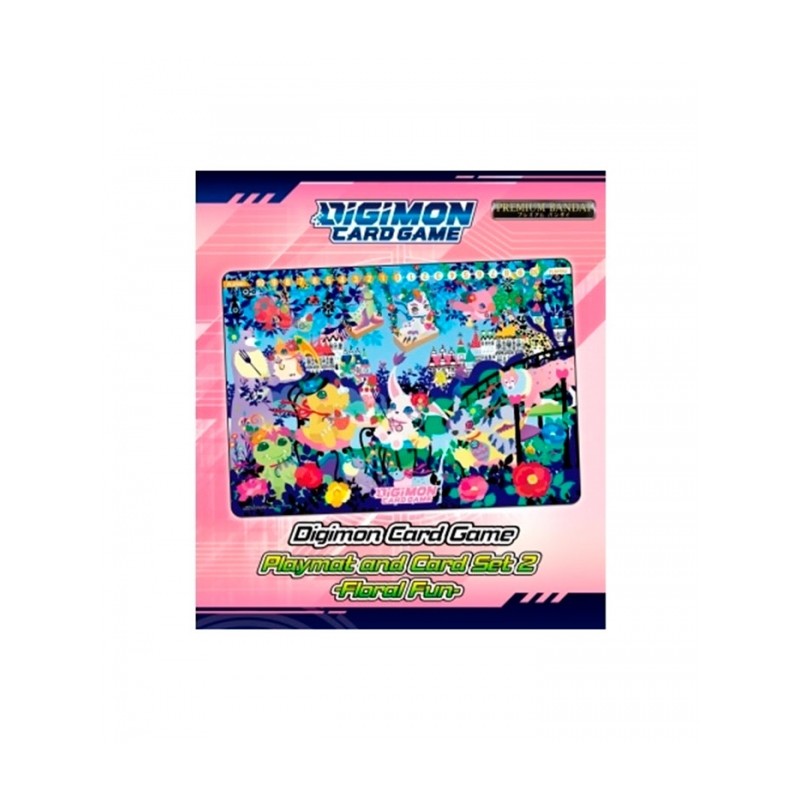 Digimon TCG - Set Floral Playmat y Cartas 