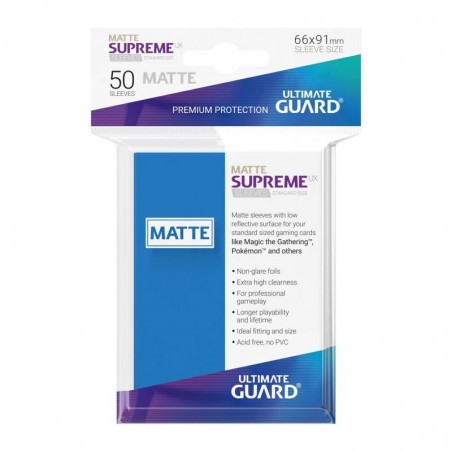 Supreme UX Sleeves Standard Size Azul Real Supreme UX Sleeves Standard Size Azul Real