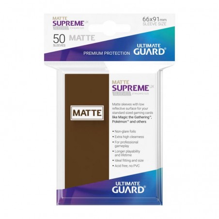 Supreme UX Sleeves Standard Size Matte Brown Supreme UX Sleeves Standard Size Matte Brown