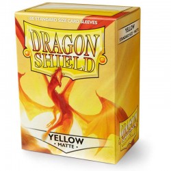 Funda Dragon Shield Estándar Mate Yellow  100 U  