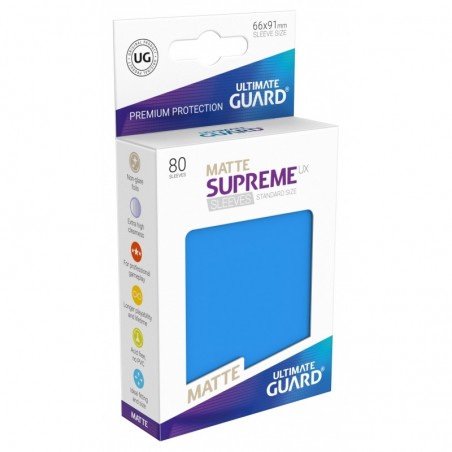 Supreme UX Matte Light Blue Sleeves Standard Size