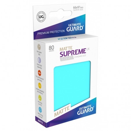 Supreme UX Matte Aquamarine Sleeves Standard Size