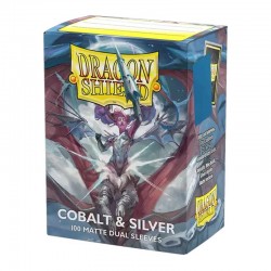 Dragon Shield Standar cobalt & Silver Matte Dual
