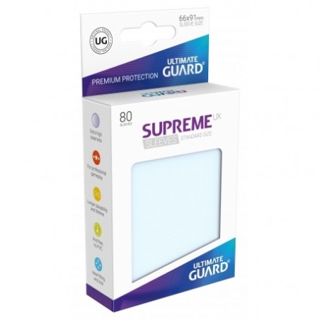 Supreme UX Sleeves Standard Size Transparent