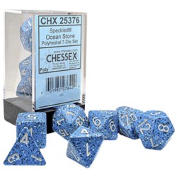 Chessex Dice Speckled  Oceab Stone