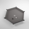 Magnetic Dice Tray - Hexagonal Gris