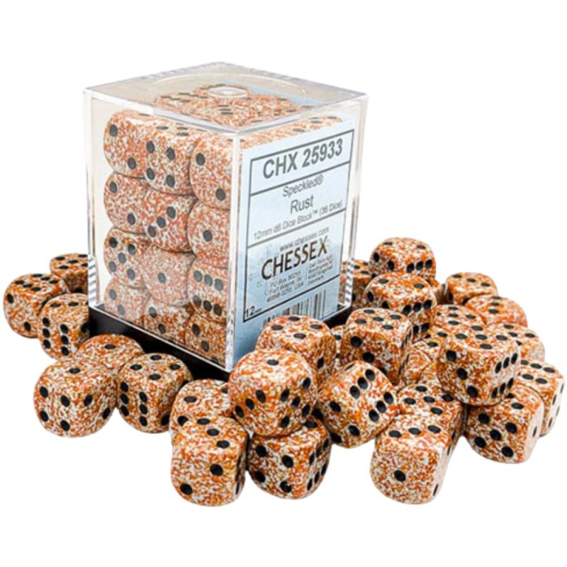 Speckled® 12mm d6 Rust Dice Block™  36 dice 