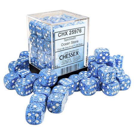 Speckled® 12mm d6 Ocean stoneDice Block™  36 dice 