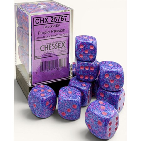 Speckled® 16mm d6 Purple Dice Block™  12 dice 