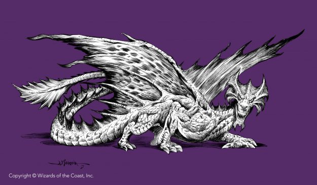 Ancient-Brass-Dragon-Variant-Battle-for-Baldurs-Gate-MtG-Art